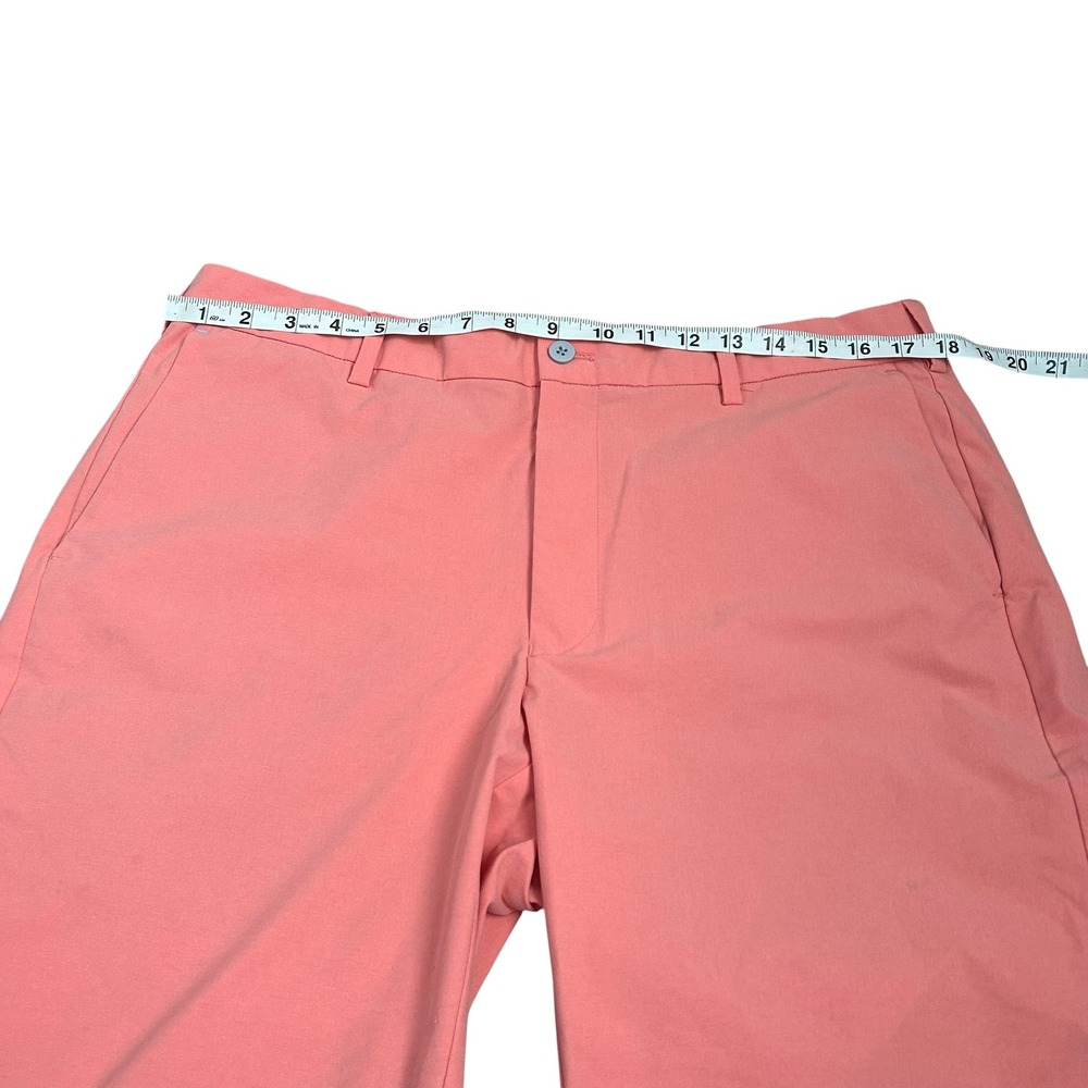 Peter Millar Crown Crafted Shorts Mens 36 Pink Salmon Performance Golf Luxury - Picture 4 of 8